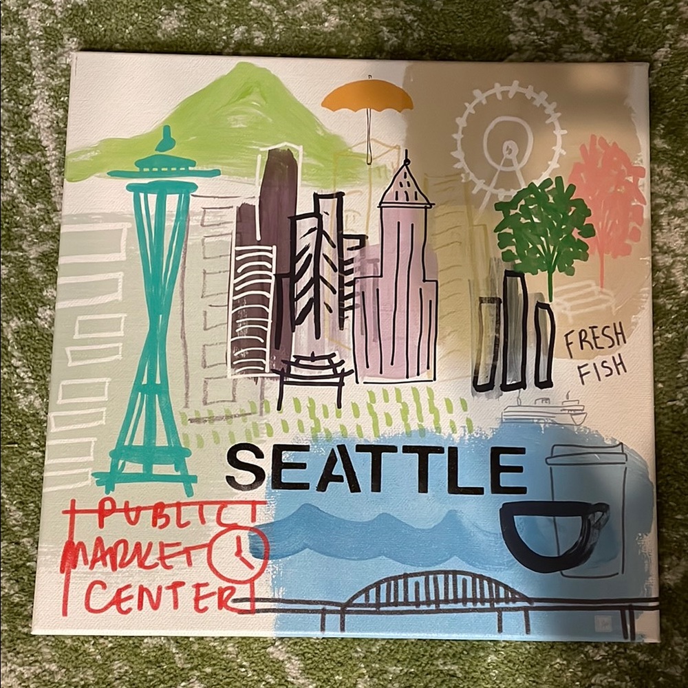 Seattle Themed Canvas Art